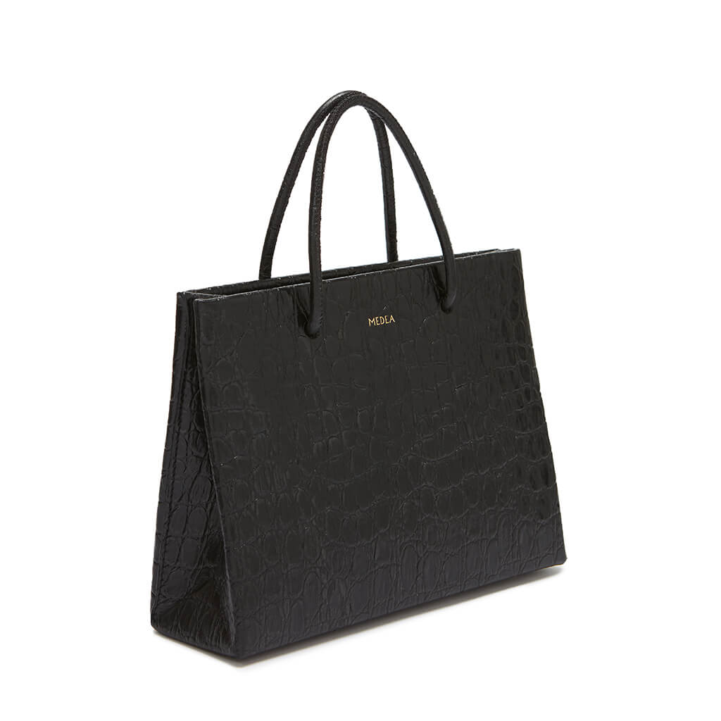Croc printed black
