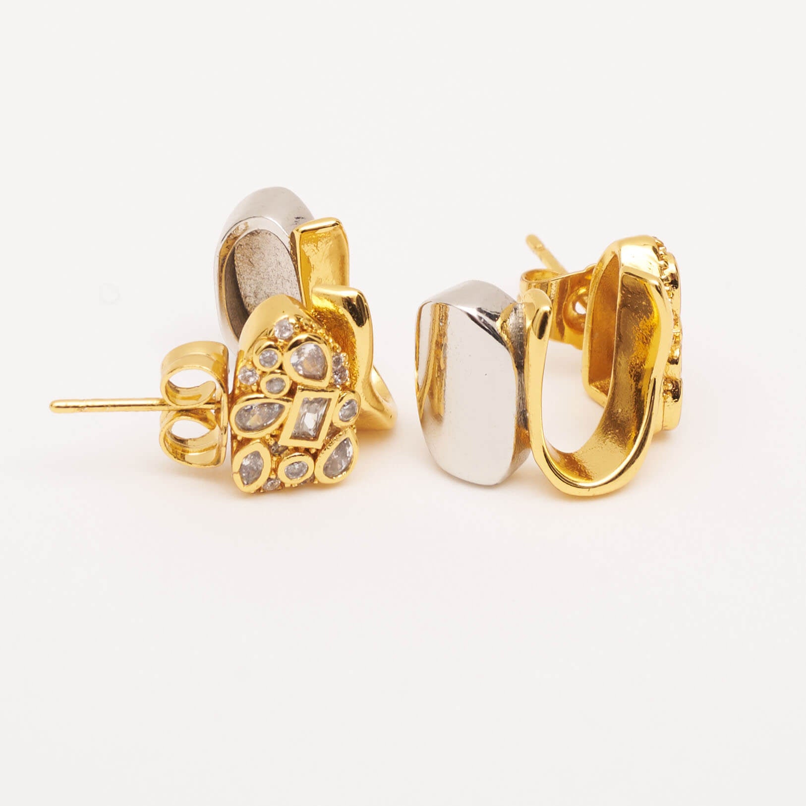 The Erin Taylor earrings gold platinum